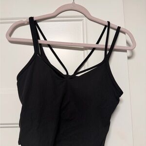Black Strappy LULULEMON Tank Top